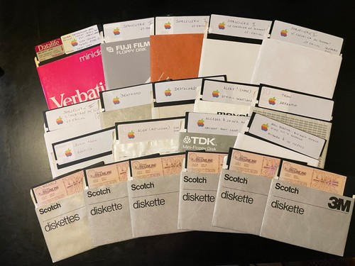 Lot disquettes jeux - de,