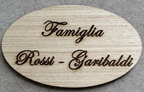 Targhetta porta personalizzata - targhetta,
