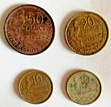 Monnaies 10F 1951 10F 1951 B 20F 1950 50 Francs 1952