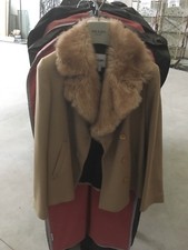 MOSCHINO Giacchetta Jeans  Donna Collo Pelo Beige taglia 42 Italiana