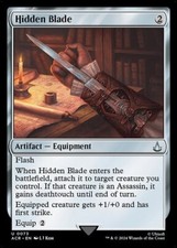 Mtg hidden blade foil exc - hidden,