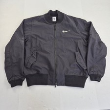 NIKE Giubbotto Bomber XL Nero Uomo Poliestere Casual Capispalla