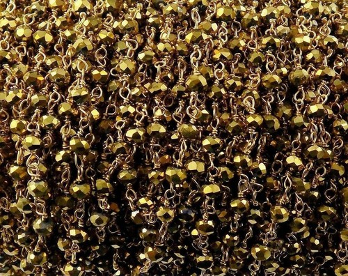 Rondelle quarzo placcato - rondelle,