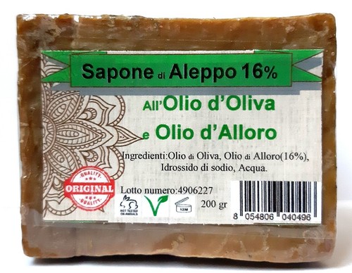 Sapone aleppo olio - sapone, %,