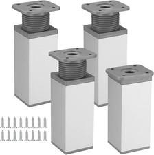 4 Pezzi Piedini per Mobili Regolabili Altezza, Gambe Base per Scrivania Mobili, 