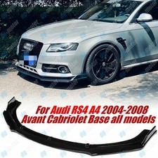 KIT SCOCCA SPLITTER LABBRO ANTERIORE PER AUDI A4 S4 RS4 B7 2004-2008 BASE CABRIOLET