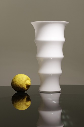 Vaso vetro bianco - in,