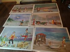 Lotto 6 stampe litografiche