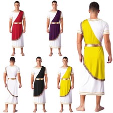 Costumi Toga Greca Antica Uomo Vestire Cosplay Outfit Nightclub Romana Accappatoio