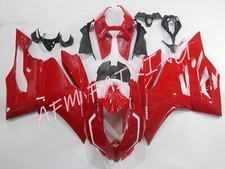 Pannello carena carrozzeria stampo iniezione ABS rosso per Ducati Panigale 1199 2012-2014