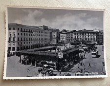 Cartolina  (Vera Foto) AVELLINO Piazza Libertà tram insegna distributore benzina