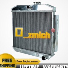 FOR 1955 1956 1957 CHEVY BEL AIR V8 W/COOLER 55 56 57 3 ROW ALUMINUM RADIATOR