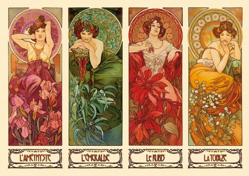 Stones alphonse mucha - alphonse,