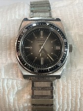 Vintage Caravelle N5 Automatico Impermeabile 666 Ft Data Speidel Band Funzionante