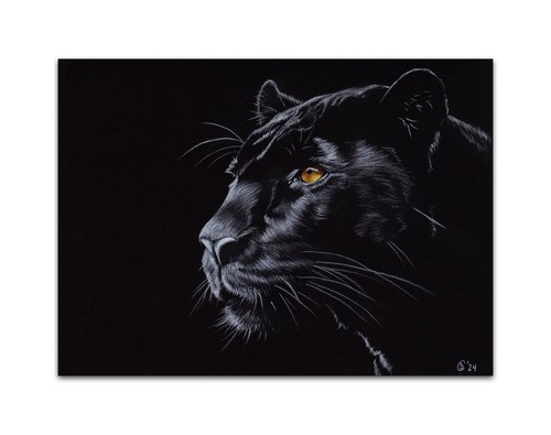 Quadro originale arte pantera - quadro,