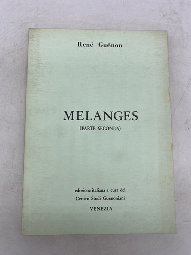 Rene guenon melanges parte - rene',