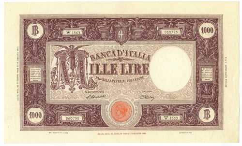 1000 lire barbetti - barbetti, m