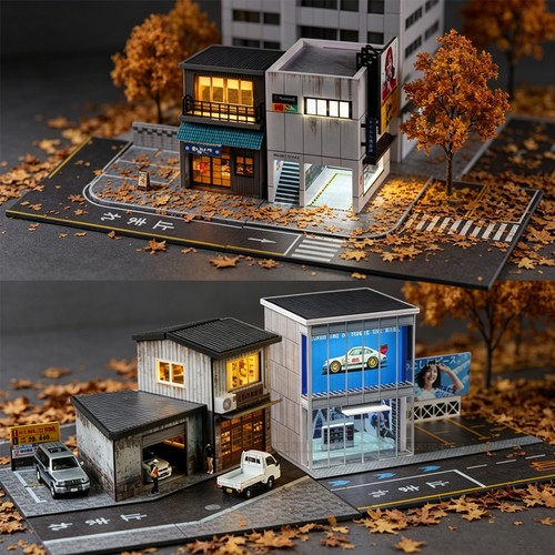Diorama garage modello - 1:64,