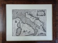 Antica carta geografica Italia