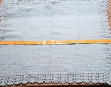 VINTAGE - ANTICA COPERTINA DELLA NONNA IN LANA FATTA A MANO PER NEONATO CULLA