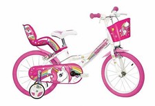 BICI BIMBA BAMBINA UNICORN 12" - 14" - 16"-20" DINO BIKES 
