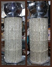 MAGNIFICA COPPIA DI LAMPADE DA TERRA STILE VENINI- ANNI 70'- H 87 CM- DESIGN