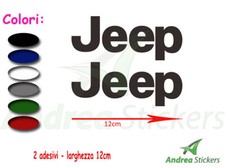 2 adesivi scritte Jeep - OFF