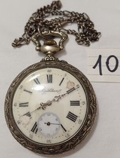 Orologio da tasca. Regulateur. Cassa in acciaio brunito a canna di fucile