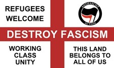 ANTI FASCIST ACTION 5 x 3 FLAG