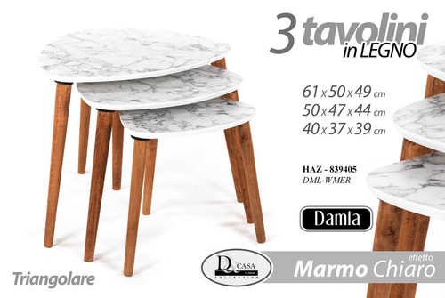 Set tris tavolini - set,
