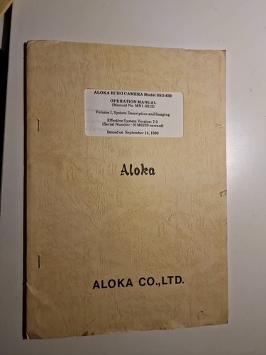 Aloka echo camera model - echo,
