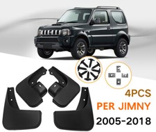 Kit 4 Paraspruzzi Paraschizzi Parafango Nero per Suzuki Jimny 2005-2018