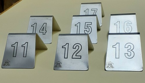 Numero inox per tavoli