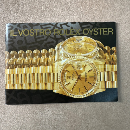 Manuale rolex oyster 18000 - manuale,