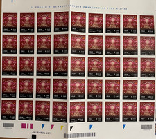 foglio da 45 Francobolli 2012 0,60 € Natale Buon Natale Albero Stelle