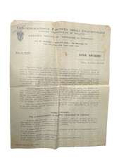 DOCUMENTO MILANO PUGASSI  LIVERANI WW2 SECONDA GUERRA MONDIALE RIFUGI ANTIAEREO
