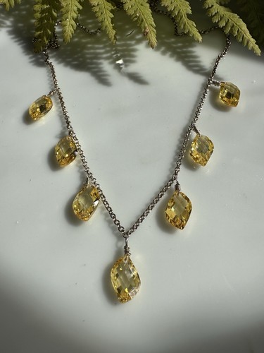 Collana sfaccettata goccia - ,