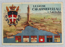 cartolina reggimentali carabinieri reali genova legione viaggiata 1941 formato g