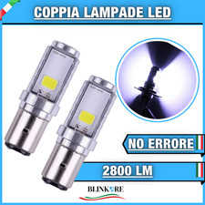 COPPIA LAMPADE LED BA20D 6000K
