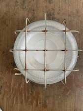 Lampada Antica Vintage Urban Metallo Vetro Applique Plafoniera 30 Cm Diametro