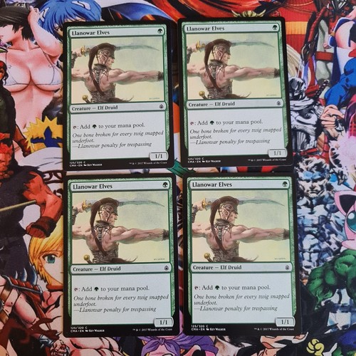 Mtg llanowar elves nm - mtg, 4x