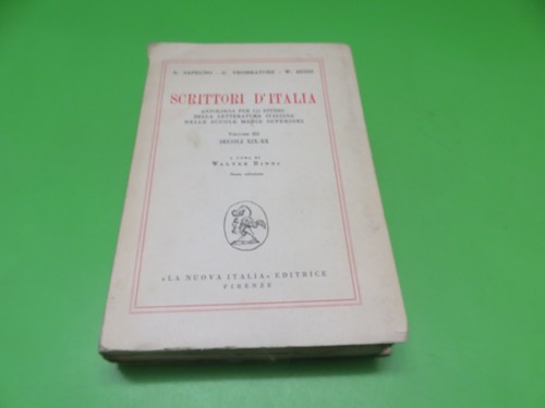 Scrittori italia volume - scrittori, d'italia