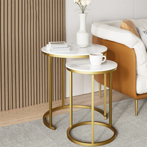 Set tavolo marmo - , oro