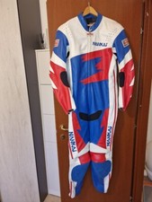 NANKAI Tuta moto da corsa intera 500 GP  originale anni 90 pelle canguro Tg 52