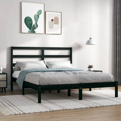 Vidaxl giroletto nero legno - in,