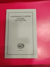 Contini, Lettere all'editore