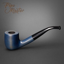 Mr. Brog HAND CARVED WOODEN SMOKING PIPE for TOBACCO 38  Old Boy Blue  PEAR
