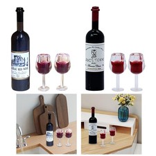 Bottiglia e tazza per casa delle bambole in scala 1:12 per la sala da pranzo