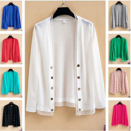 Cardigan donna maglia maglione