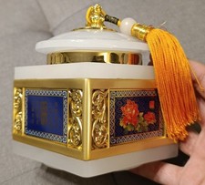 COFANETTO PORTA OGGETTI DA COLLEZIONE CON DECORAZIONI IN METALLO DORATO